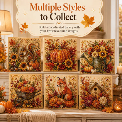 🔥🍂✨Autumn Pearl Painting Kit - Relaxing DIY Craft to Create Sparkling Fall Artwork