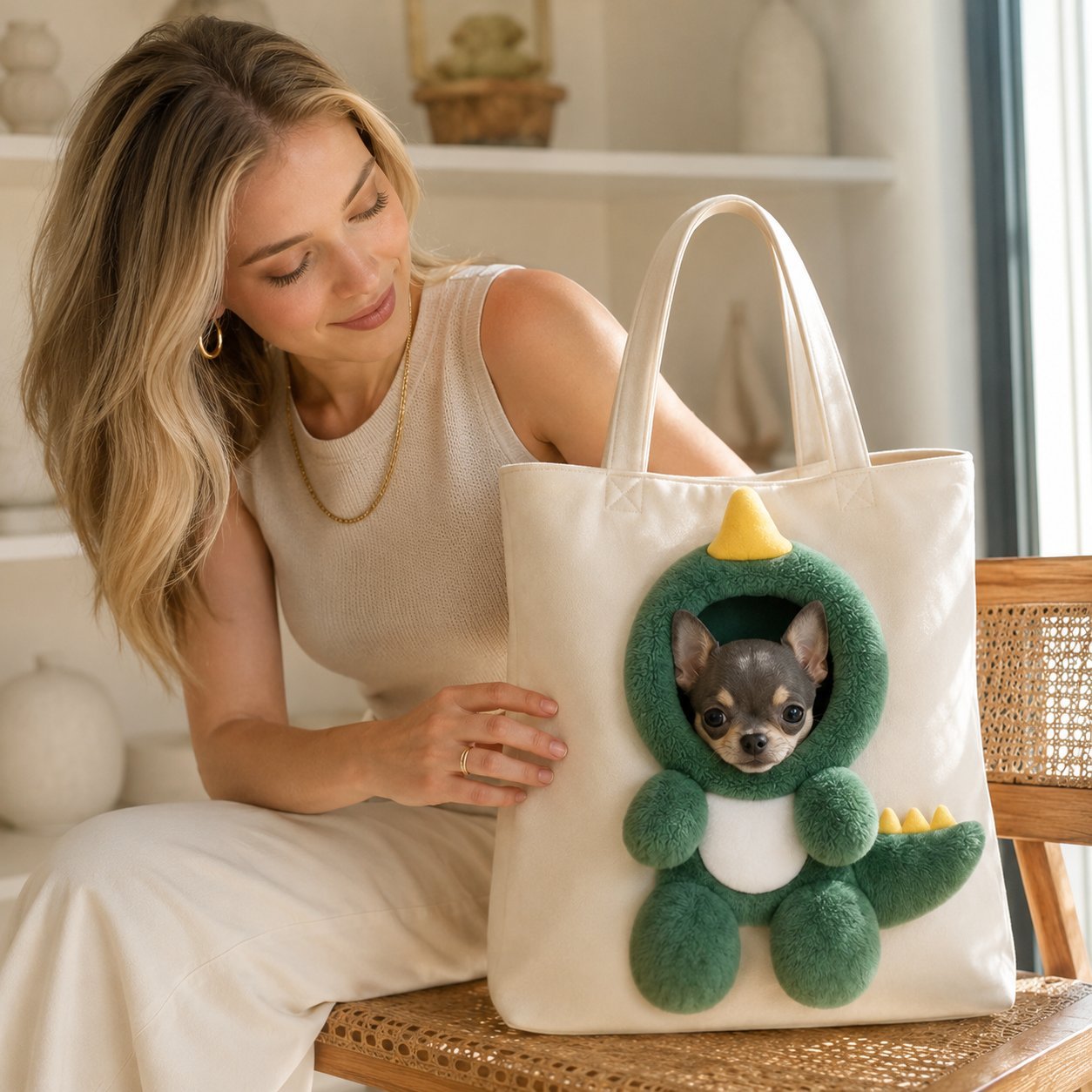 49% OFF | 🐶 💕Cute Pet Carrier Tote Bag - Adorable Small Dog & Cat Travel Bag with Safety Clip🐾