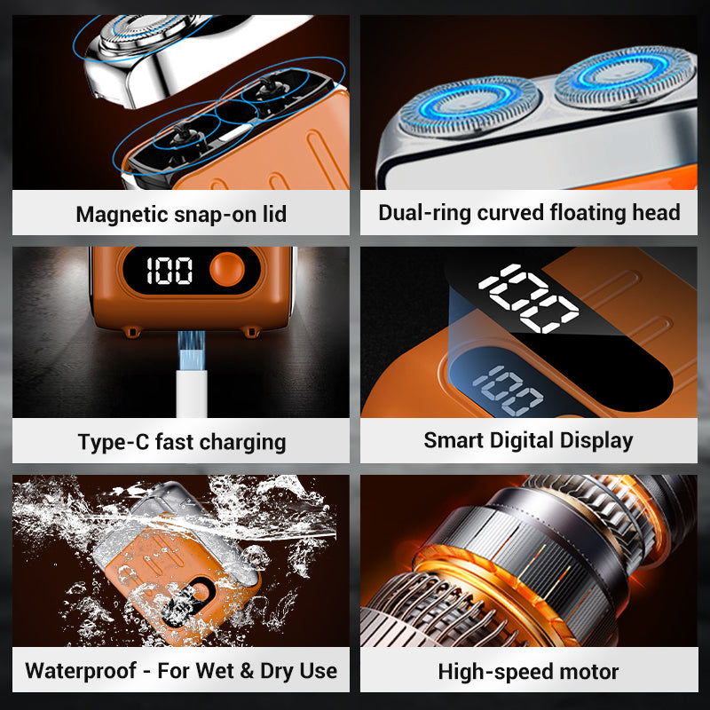 📢Father's Day Gift Shirt for Dad & Grandpa 😍📢BIG SAVE 50% OFF 📢📢 Men's Portable Mini Rotary Electric Shaver