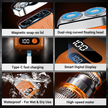 📢Father's Day Gift Shirt for Dad & Grandpa 😍📢BIG SAVE 50% OFF 📢📢 Men's Portable Mini Rotary Electric Shaver