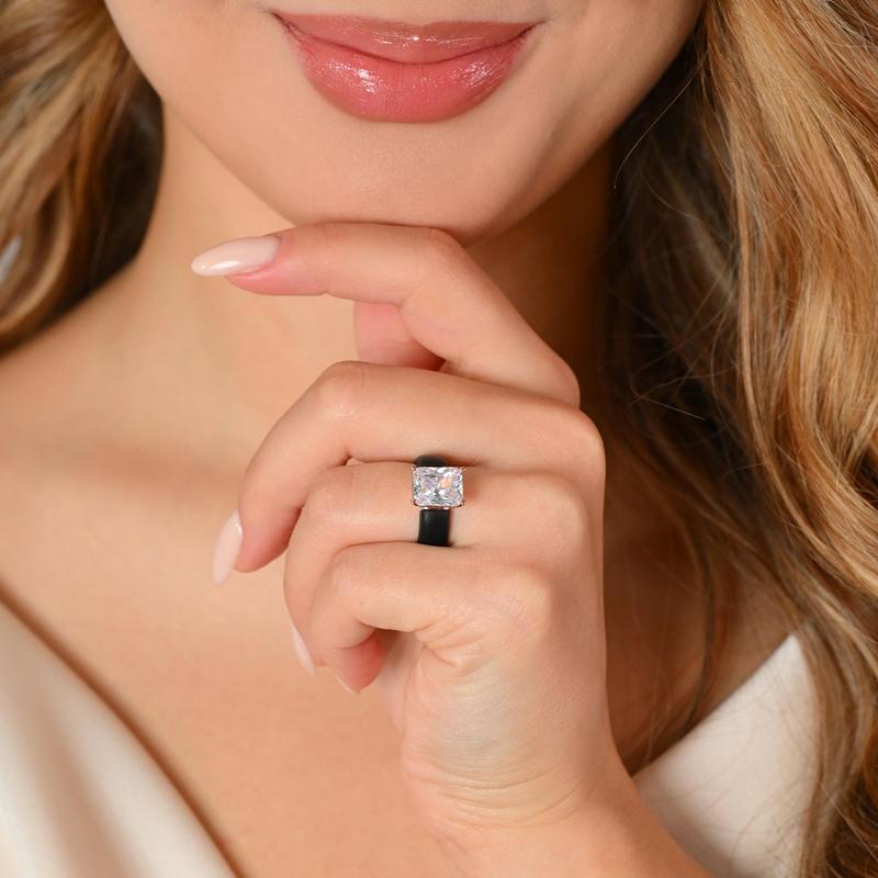 🔥Renfit Silicone Ring – 10×8 mm Emerald Cut CZ | Patent-Pending Design - GlowStone Collection🥳Buy 2 Get 10% Off