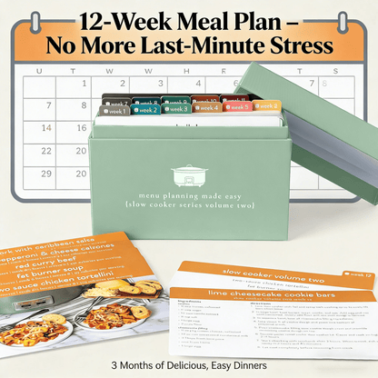 🍽️ Meal Planning Kit with 72 Photo Recipe Cards(Without a gift or present.)