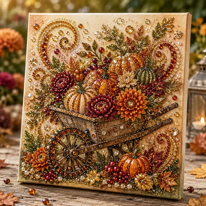🔥🍂✨Autumn Pearl Painting Kit - Relaxing DIY Craft to Create Sparkling Fall Artwork