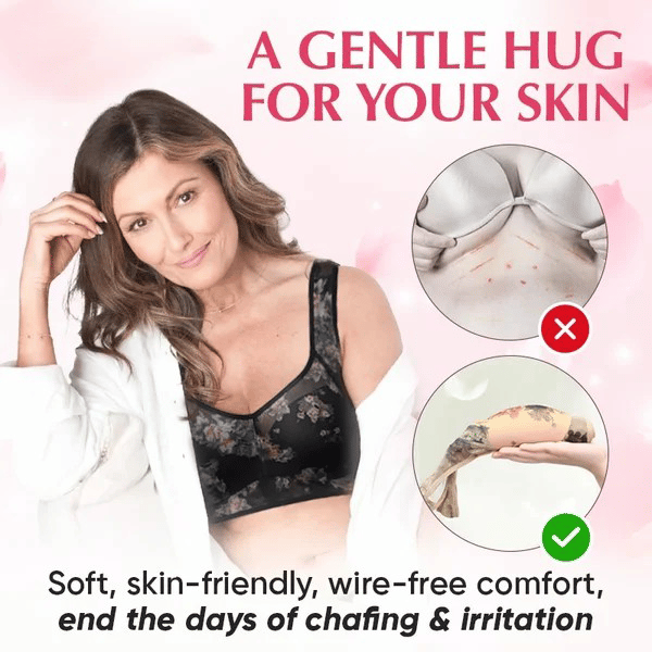 🔥Cooling Comfort Bra Made From Ice Silk And Lace👍