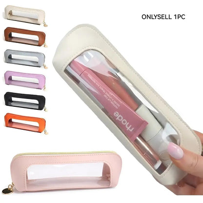 🌸 Multi-Compartment Makeup Brush Organizer Case