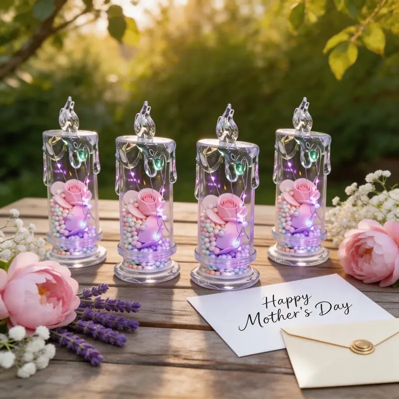 Buy 1 Get 1 Free🌹Realistic Rose Candle Lights — Battery-Powered, Smoke-Free LED Roses for Home Decor, Weddings, Parties & Gifts ✨