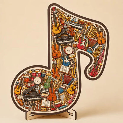 ⌛Limited-time offer🎶Wooden Musical Note Jigsaw Puzzle🧩