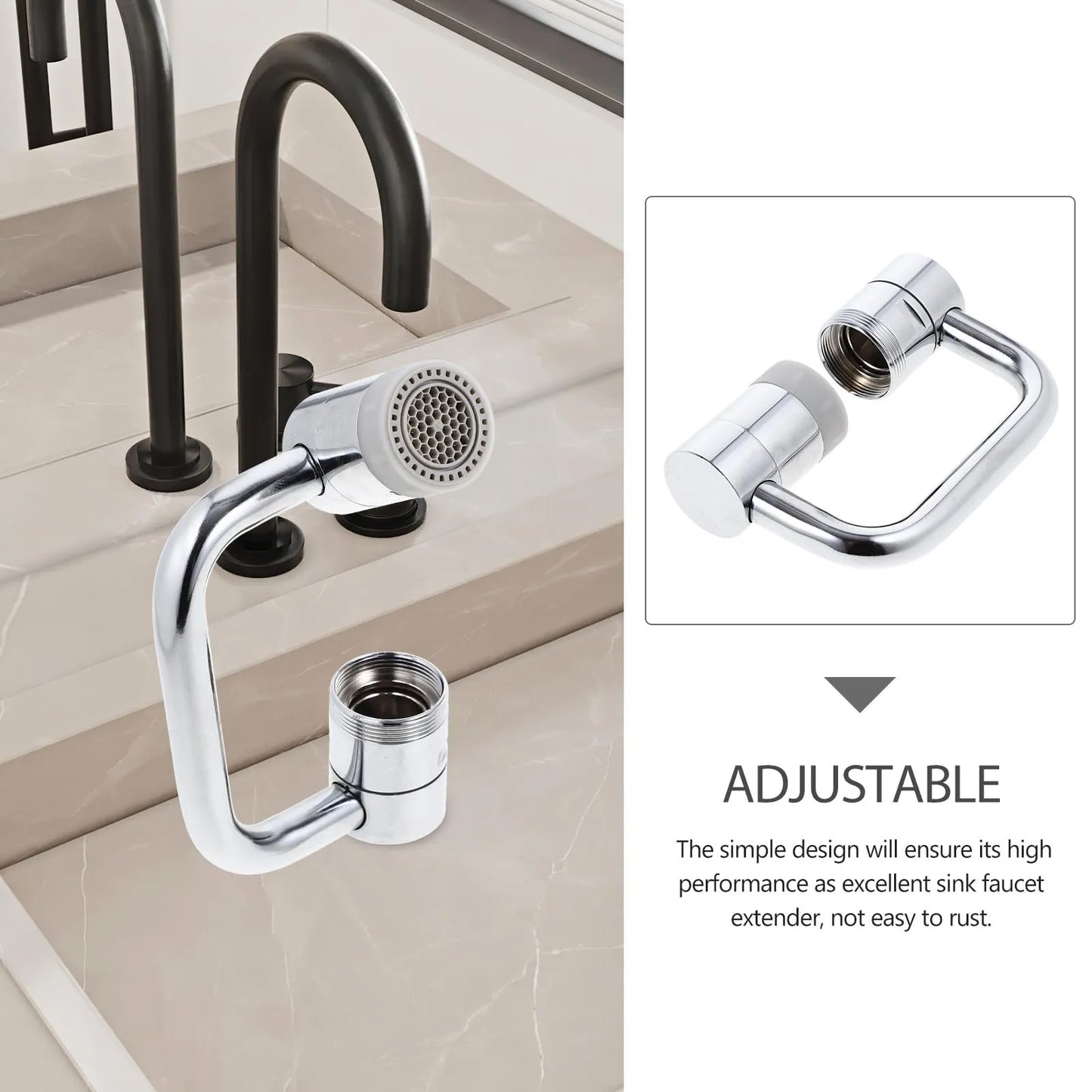 🔥DOITOOL 1080° Swivel Faucet Extender for Bathroom Sink