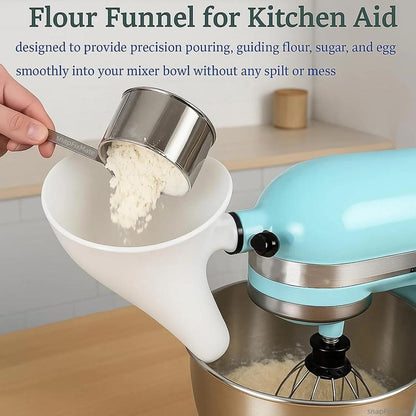 🔥This Week 50% OFF - ✨Flour Funnel for Kitchen Aid Stand Mixer🥳Buy 2 Get 10% Off