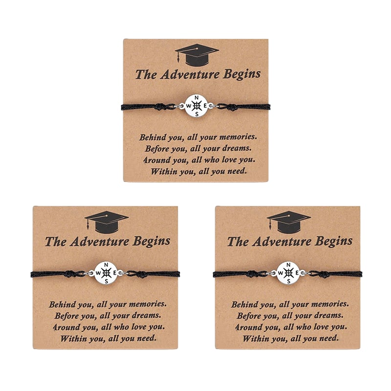 🎓 2026 Graduation Compass Bracelet – Perfect Gift for Graduates