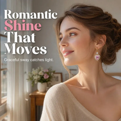 🩷Sparkling Heart-Shaped Drop Earrings💫