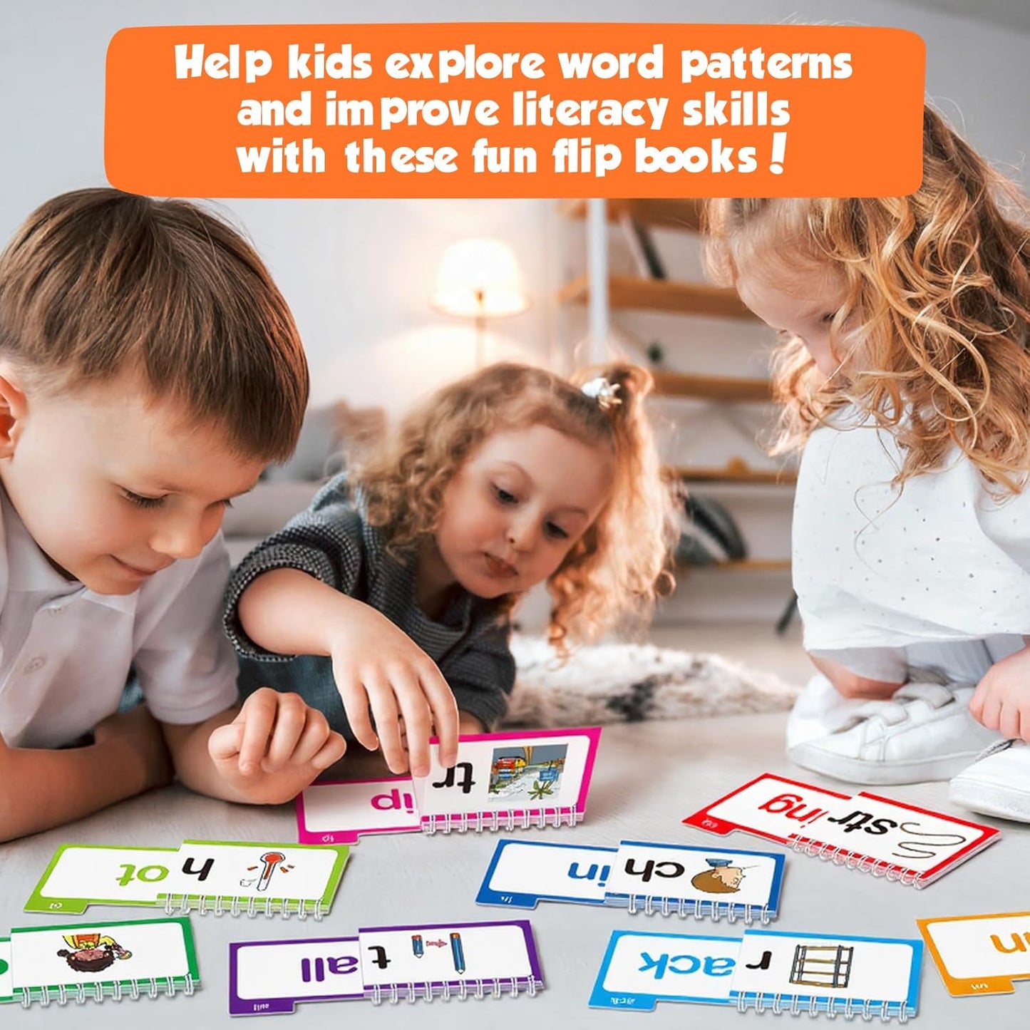 📚 Read & Rhyme Flip-Book Set – 30 Educational Phonics Flip Books for Early Learning