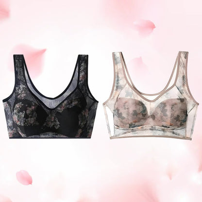 🔥Cooling Comfort Bra Made From Ice Silk And Lace👍