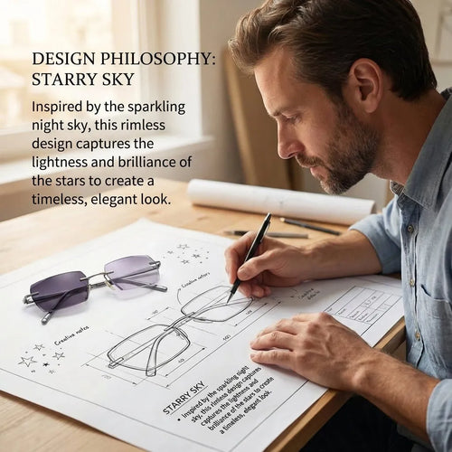 【Co-Created by Designers】Gypsophila Smart Zoom and Color-Changing Reading Glasses