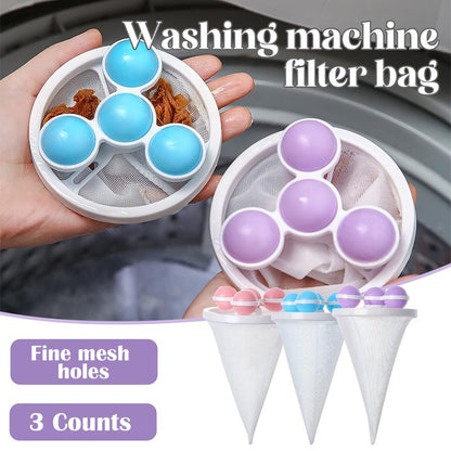 🧺 BUY 2 GET 1 FREE! 🧼Washing Machine Filter Bag