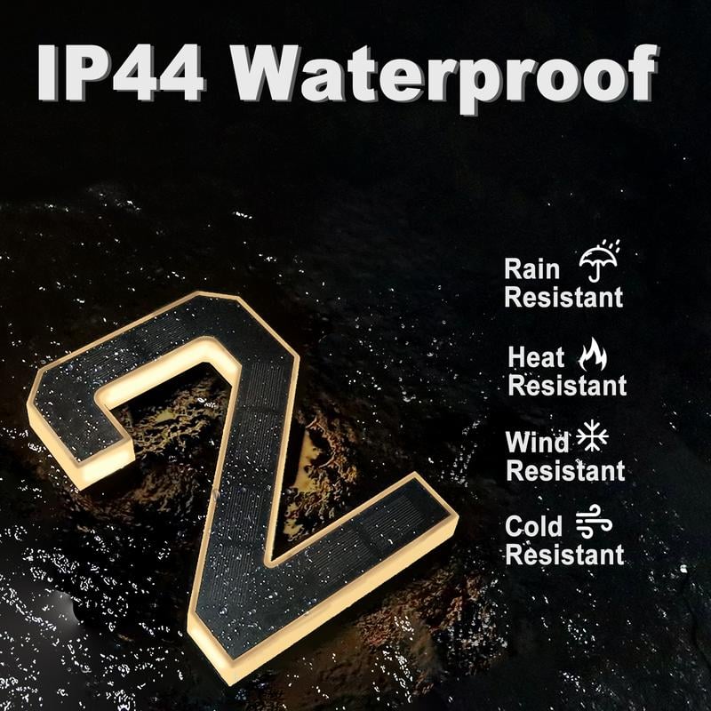 🏡 Upgrade Your Home’s Curb Appeal ✨ Modern LED House Number Light – For Stylish, All-Night Visibility!