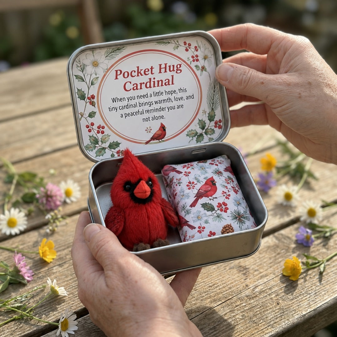 Pocket Hug Plush Keepsake Tin – Mini Comfort Gift