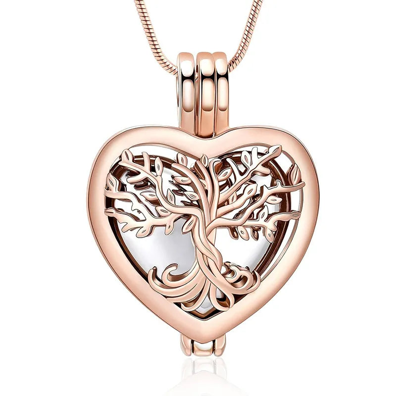 🌳❤️Heart Tree of Life Cremation Memorial Pendant | symbolizing the eternal continuity of life and love.