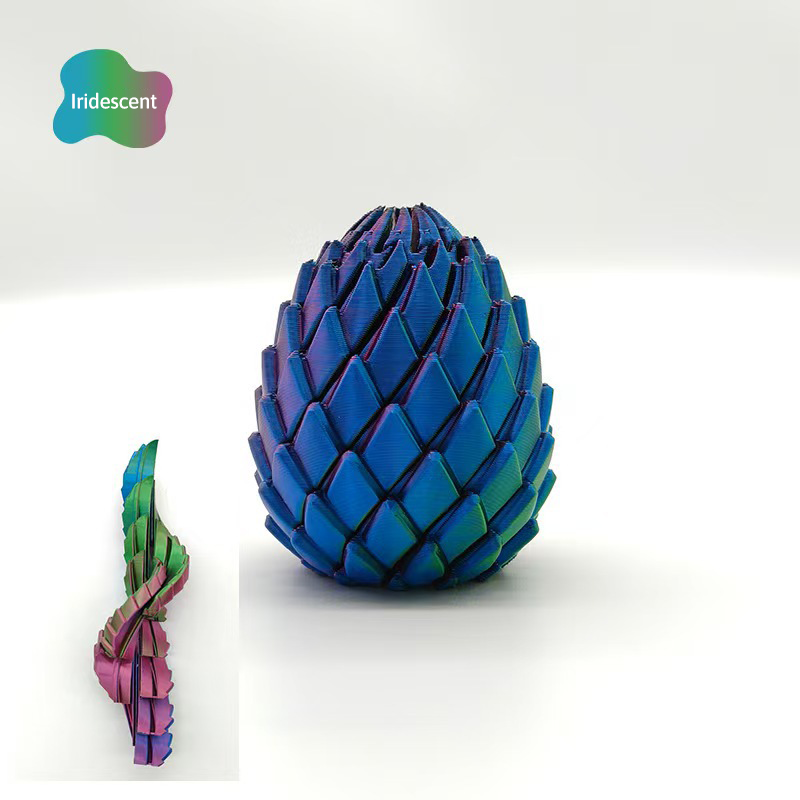 🎁3D-printed dragon egg🦖 = the ultimate stress reliever: just give it a twist, and your stress melts away 🔄