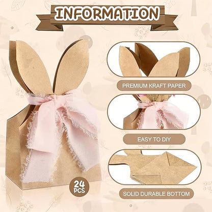 🐰Boho Bow Goodie Bags for Egg Hunts, Classroom Treats & Thoughtful Spring Surprises  🔥🔥 Buy 2, Get 10% Off