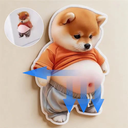 🏆⚡ 50K+ SOLD! 3D Cute Shiba Inu Self-Adhesive Door Stopper & Stress Ball(2 Pack )