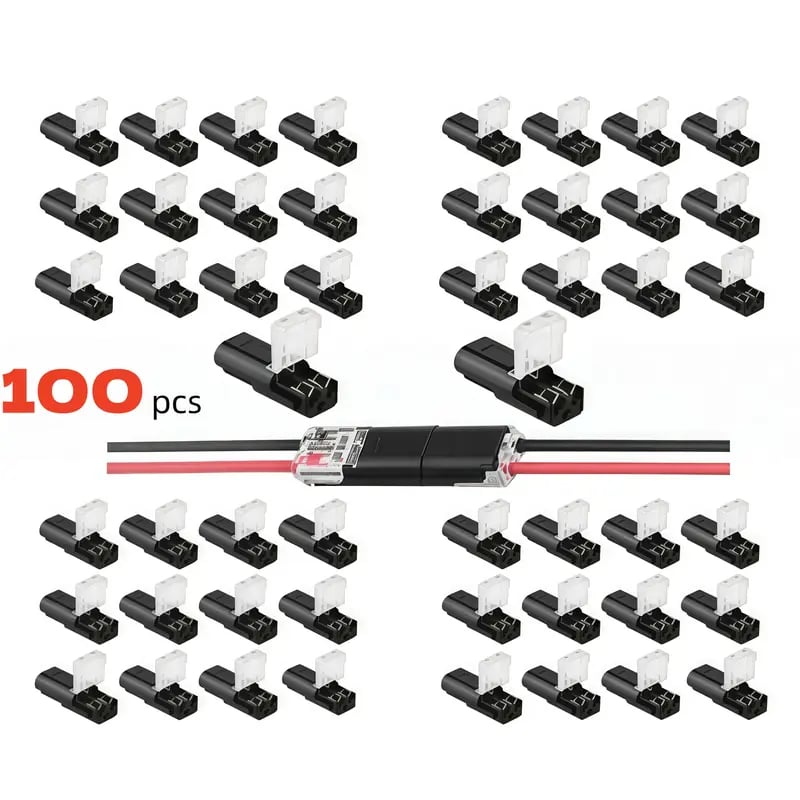 🔥Double-Wire Plug-in Connector Led Light Strip Connectors 2 Pin