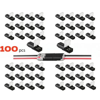 🔥Double-Wire Plug-in Connector Led Light Strip Connectors 2 Pin