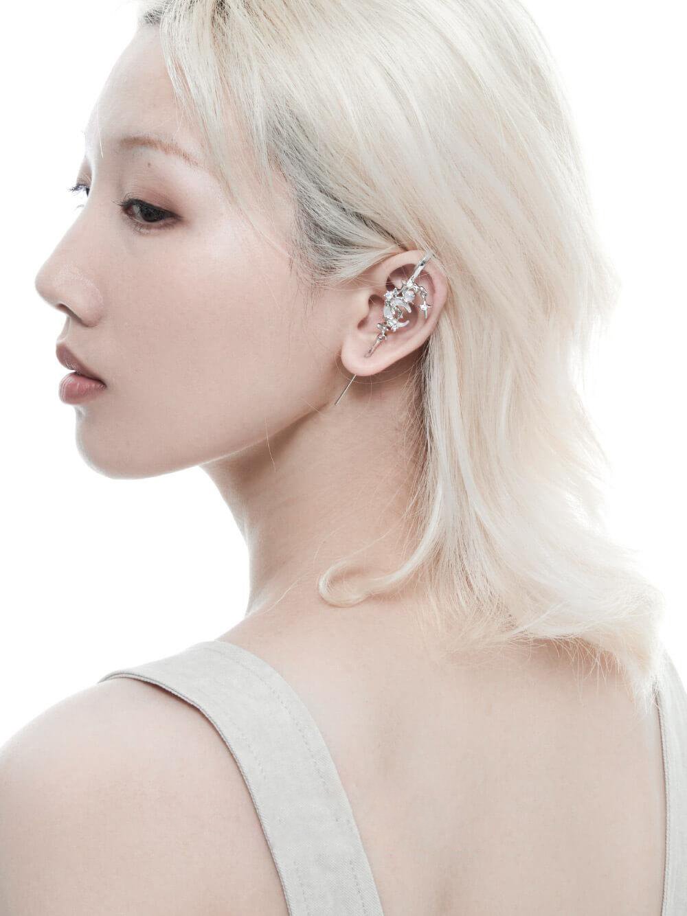 😍😍😍MYTH OF THE MOON Ear Hook Needle Piercing Earring 🔥🔥🔥Buy 2 Get 10% Off
