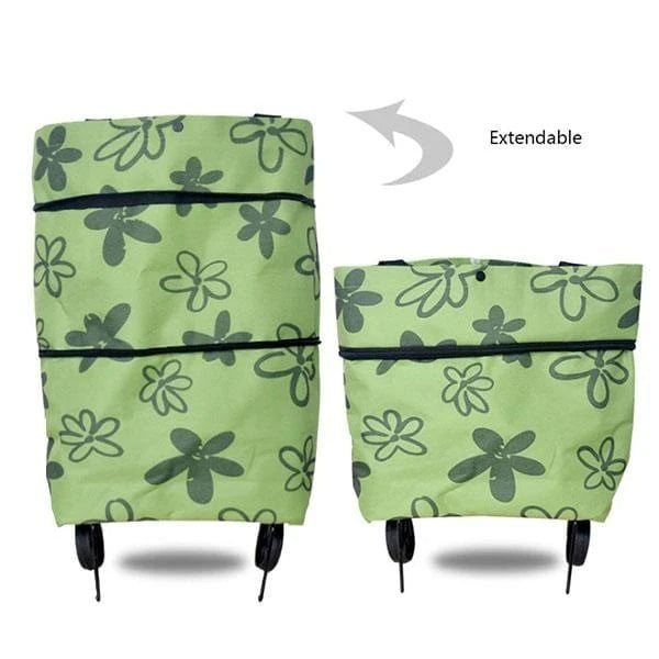 🏆 Last Day Special Price £12.99 ! 🔥 2-in-1 Shopping Bag Foldable Green Bag