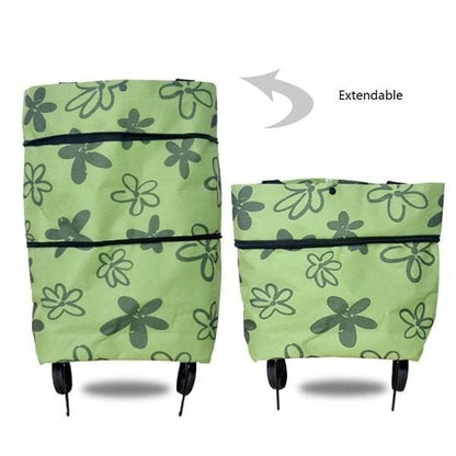 🏆 Last Day Special Price £12.99 ! 🔥 2-in-1 Shopping Bag Foldable Green Bag