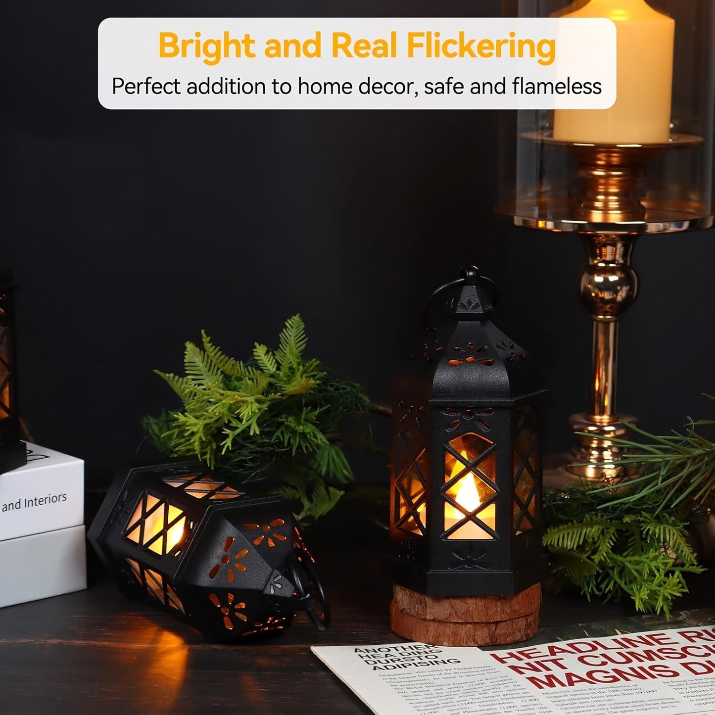 🔥Antique Style LED Chandeliers with Warm Ambient Lighting