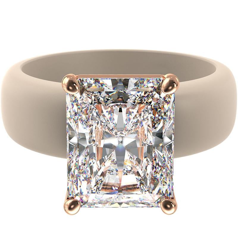 🔥Renfit Silicone Ring – 10×8 mm Emerald Cut CZ | Patent-Pending Design - GlowStone Collection🥳Buy 2 Get 10% Off