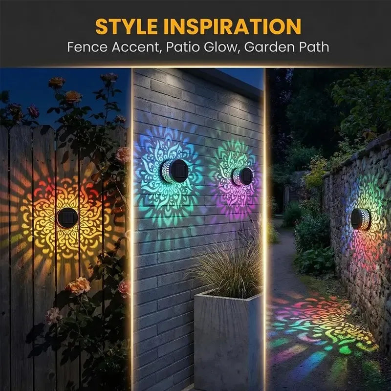 🌟Solar Fence Lights Metal Solar Powered