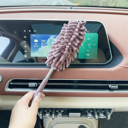 💨 Car Interior Dust Removal Brush – Soft, Washable & Extendable