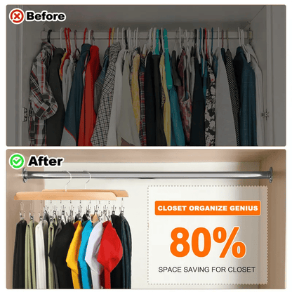 🔥Closet Organizer with 10 Clips - Space Saving Hanging Closet Organizer   🔥🔥 Buy 3, Get 15% Off