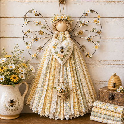 🪽 Angel Fabric Hanging DIY Kit - Stitch a Little Blessing That Stays Forever
