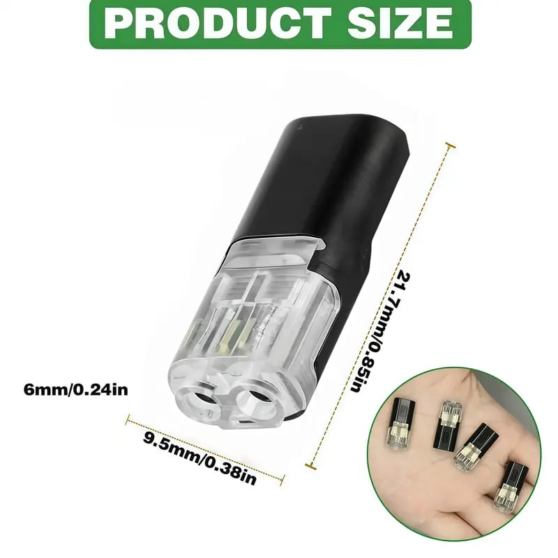 🔥Double-Wire Plug-in Connector Led Light Strip Connectors 2 Pin