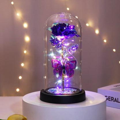 🌹Eternal Butterfly Rose Glass Dome Display with LED Light🥳Buy 2 Get 10% Off