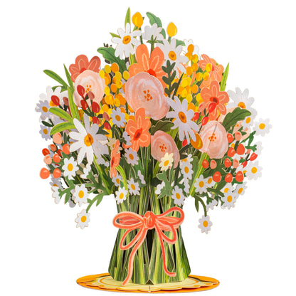 💐 3D Pop-Up Flower Bouquet Card – A Gift That Blooms