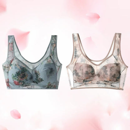 🔥Cooling Comfort Bra Made From Ice Silk And Lace👍