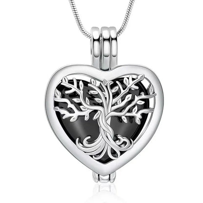 🌳❤️Heart Tree of Life Cremation Memorial Pendant | symbolizing the eternal continuity of life and love.
