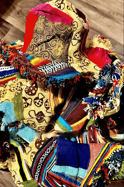 🔥Handmade Frayed Patchwork Bucket Hat