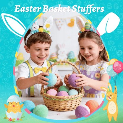 🔥LAST DAY 49% OFF🛁 Natural Bath Bombs for Kids with Mega Bubbles & Surprise Inside 🥚✨