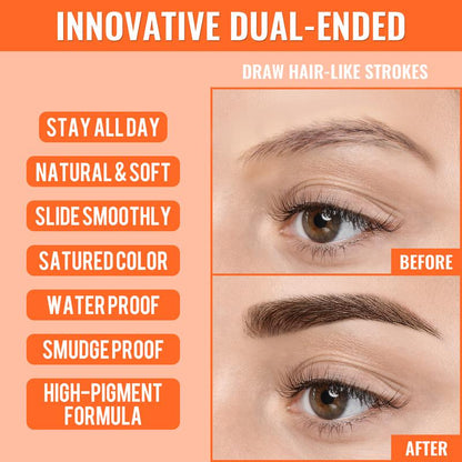 Achieve Perfect Brows – ✨ 4D Brow Pen – For Natural, All-Day Eyebrow & Eyeliner Perfection!