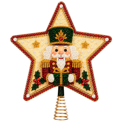 🏆Hot Sale⚡DIY Five-Pointed Star Diamond Painting Christmas Tree Topper