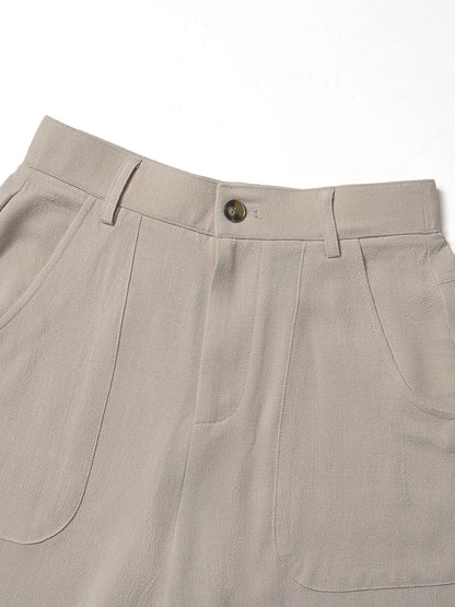 🔥Bestseller👖Women's High Waist Cotton Linen Wide Leg Pants