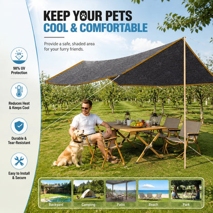 ☀️ 98% UV-Blocking Sunshade Net – Ultimate Outdoor Protection
