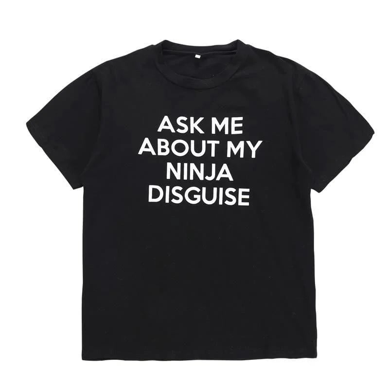 🔥🤣Ninja Disguise T-shirt，😍 Buy 1 Get 1 Free