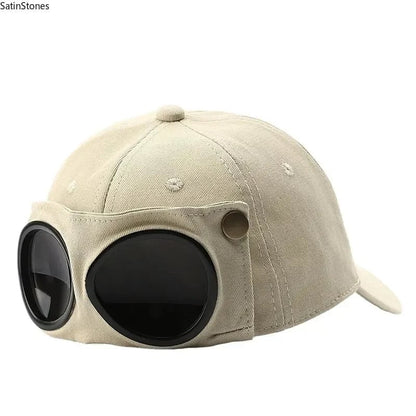 Men's Pilot Baseball Cap - Personalized Glasses-Ready