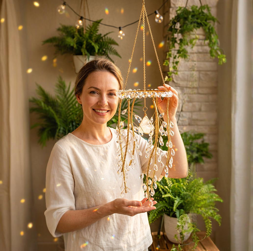 Handmade Willow Tree Crystal Prism Rainbow Maker -- 75% OFF NOW